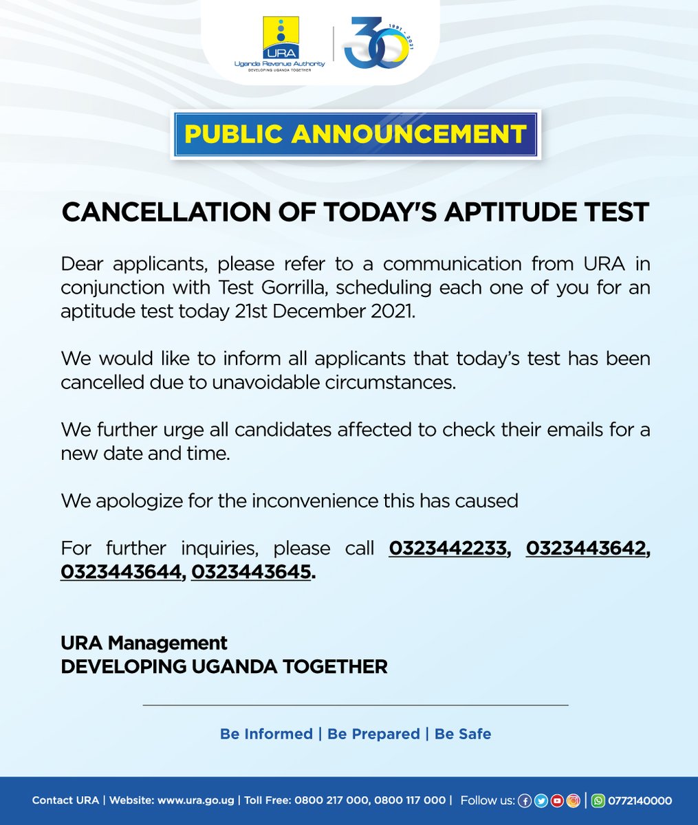 Uganda Revenue Authority tweet media