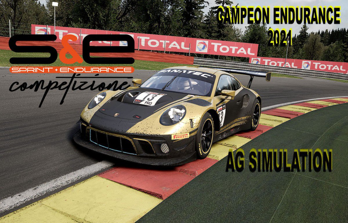 En <a href="/SCompetizione/">SyECompetizione</a> quieremos felicitar en MAYÚSCULAS al equipo Ganador en el campeonato Endurance 
@AGSimulation 
Y como no a sus acompañantes en el podium <a href="/SRC_SimRacing/">SRC</a> y  <a href="/MotorsportDas/">DAS Motorsport | #beDAS</a>
Nos vemos en el próximo campeonato
Discord.
discord.gg/75yfgHDD2W