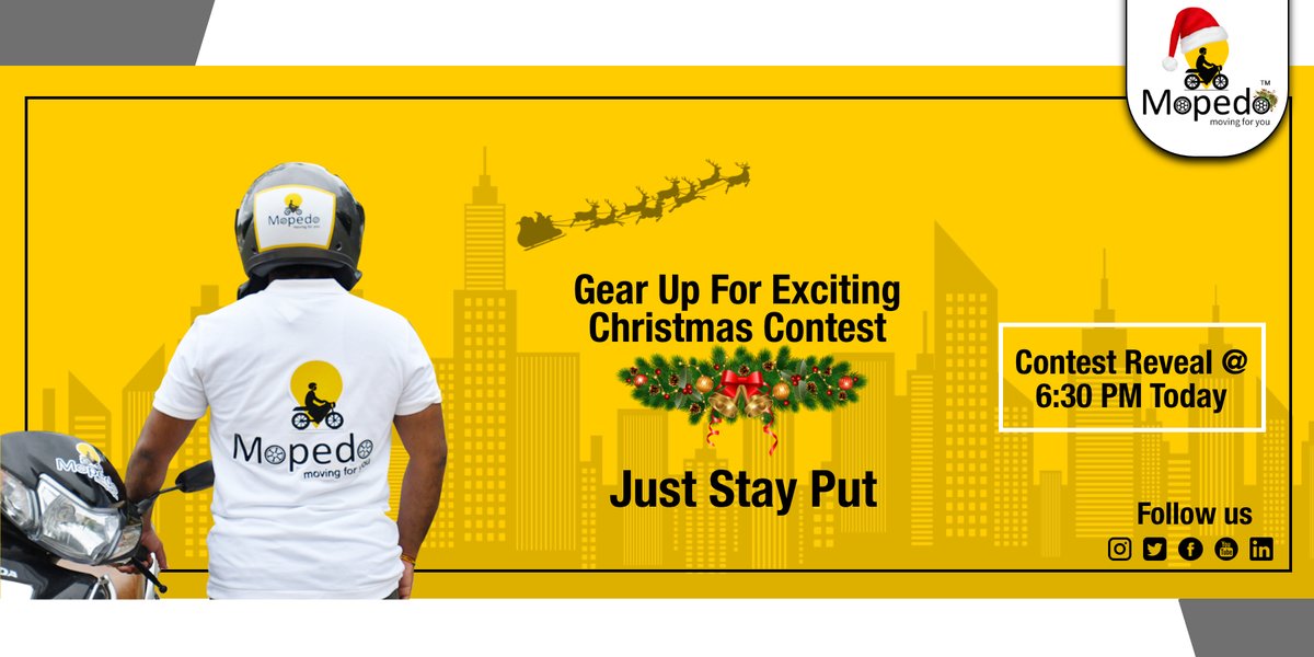 BikeTaxiService's tweet photo. It's beginning to look a lot like Christmas with the non-stressful December. Here comes #Mopedo, a one such bike and auto-taxi hailing application.

Register Now : https://t.co/hS371yCvYM

#chirstmas #chirstmascake #chirstmastree #christmasiscoming #Xmas #Trending #tuesdayvibe https://t.co/yzZlfhopBI