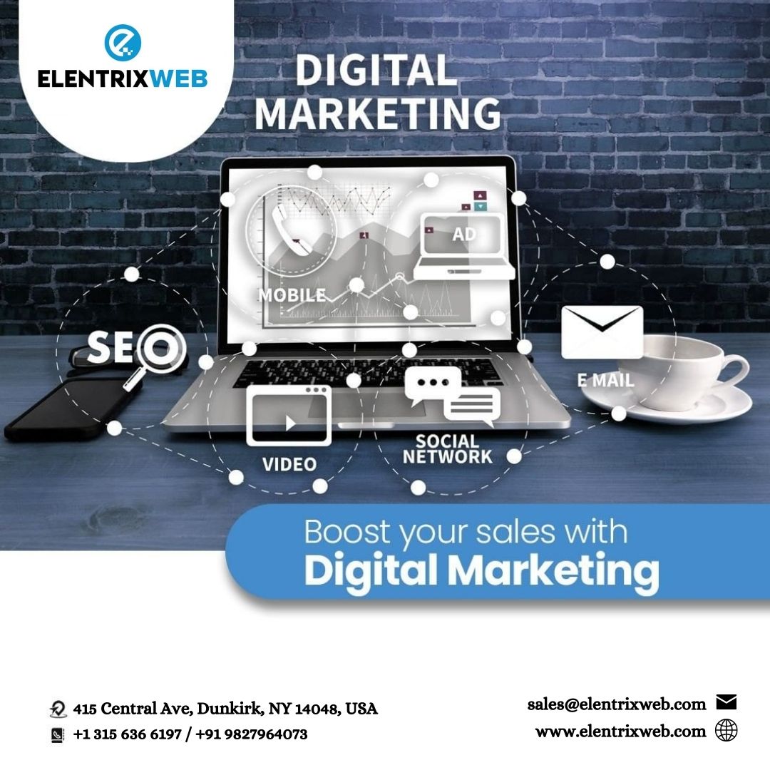 elentrixweb's tweet photo. Boost your sales with digital marketing. With our digital marketing strategy, we help you to grow your business.

Contact Us: +1 315 636 6197 / +91 9827964073
Visit: https://t.co/xcUWgadYOp

#digitalmarketing #seo #smm #ppc #googleads #websitedesign #ecommerce #emailmarketing https://t.co/SBoAT13QIc