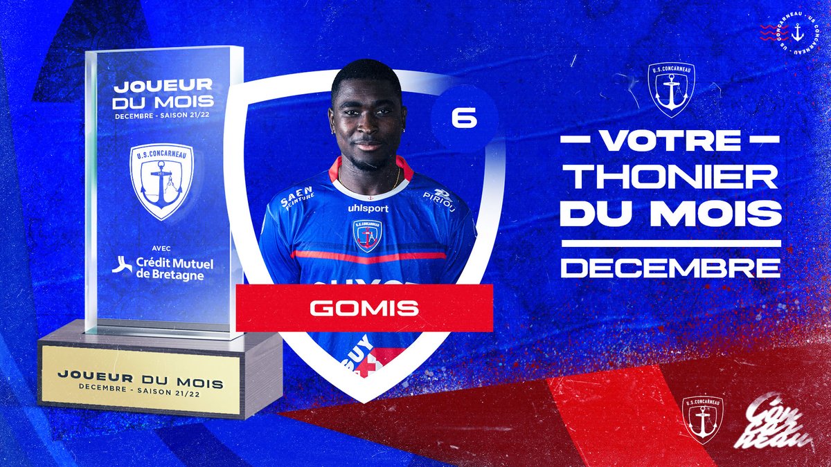 USConcarneau's tweet photo. Impérial durant le mois de décembre, Donatien Gomis n'a jamais été pris à défaut et est logiquement 𝗲́𝗹𝘂 𝗧𝗵𝗼𝗻𝗶𝗲𝗿 𝗱𝘂 𝗺𝗼𝗶𝘀 𝗱𝗲 𝗱𝗲́𝗰𝗲𝗺𝗯𝗿𝗲 🔥

𝗕𝗿𝗮𝘃𝗼 𝗗𝗼𝗻𝗮𝘁𝗶𝗲𝗻 👏🏻 https://t.co/YnsAkUo8M3