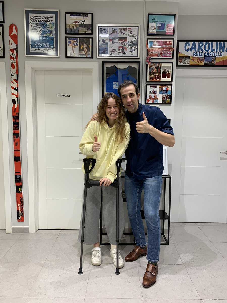 🧨 3 Semanas PO LCA para nuestra compañera @mariadeoro_ coordinadora de @fisioformigal y fisioterapeuta del ⛷ @cetdiaragon en <a href="/FADIARAGON/">Federación Aragonesa de Deportes de Invierno</a> , aprovechamos para revisar su programa individualizado de #PrevenciónParaOptimización 
.
Gracias por tu confianza en nuestro equipo!!! 🙌😎