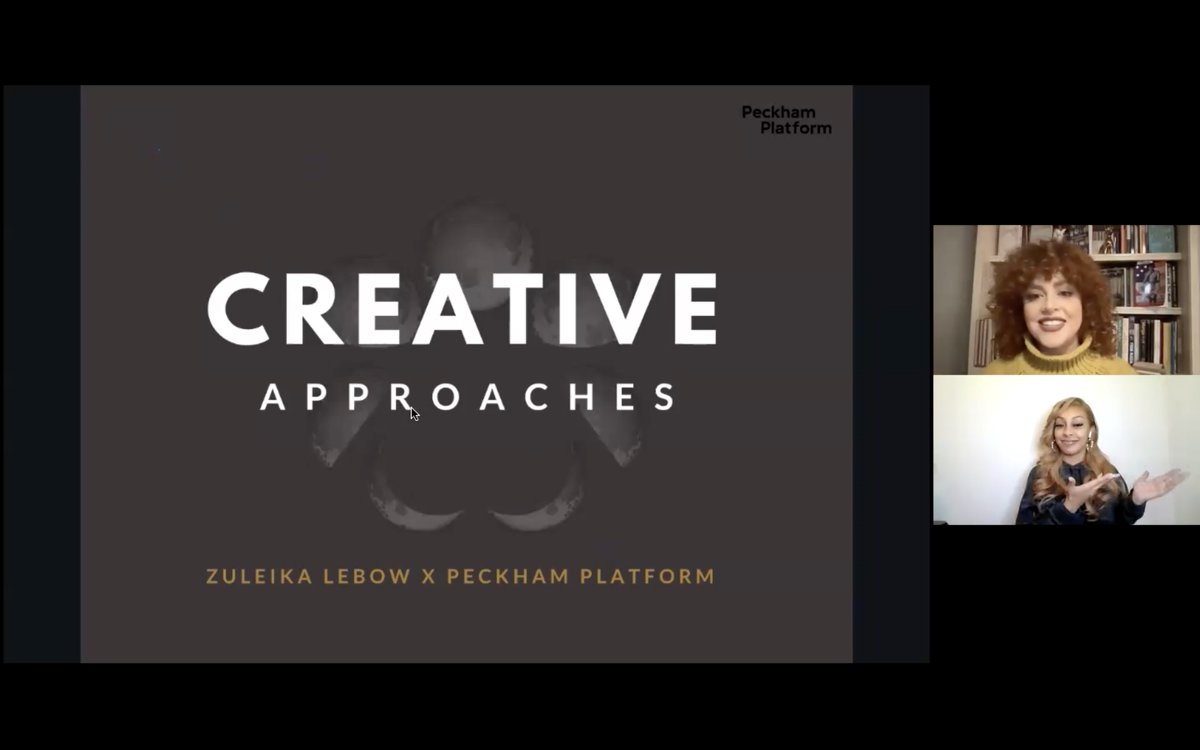 PeckhamPlatform's tweet image. We’re excited to share the recording of Zuleika Lebow's Creative Approaches Workshop with our young adults - now up on our website alongside supplementary materials and references! peckhamplatform.com/all-events/zul…

#YouthPlatform 
#BritishSignLanguage @ZulLebow @artfund @Portal_Trust