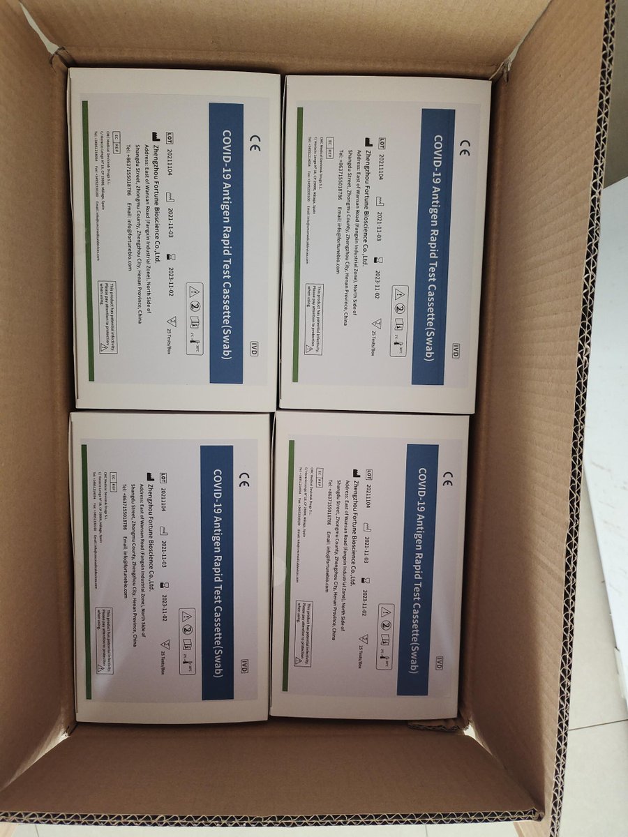 Langmao01's tweet photo. Delivery of COVID-19 test kits to customers https://t.co/1s91p6Shk1