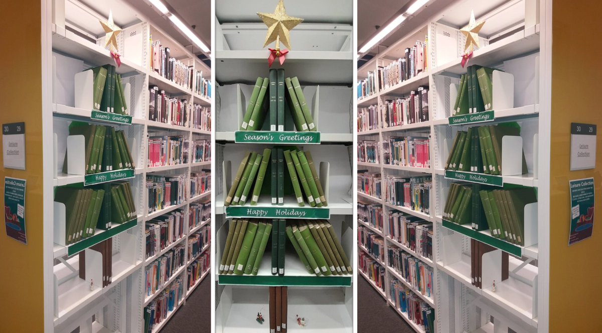 HullUni_Library's tweet photo. Check out the Leisure collection in the Library Reading Room on the Mezzanine floor. Which is your favourite book for the winter break?
#bookbuilds #bookchristmastree #bookstyling https://t.co/nctuyGDvce