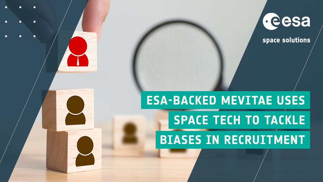 ESA Space Solutions (@space4europe) on Twitter photo 🤝🏼 Recruitment technology start-up <a href="/MeVitae/">MeVitae</a> has been supported by <a href="/esa/">European Space Agency</a> to apply a space engineering solution to #hiring.
This innovative transferal of space technology is now helping organisations remove biases & develop more #diverse workforces.
➡ business.esa.int/news/space-tec… 🤝🏼 Recruitment technology start-up <a href="/MeVitae/">MeVitae</a> has been supported by <a href="/esa/">European Space Agency</a> to apply a space engineering solution to #hiring.
This innovative transferal of space technology is now helping organisations remove biases & develop more #diverse workforces.
➡ business.esa.int/news/space-tec…