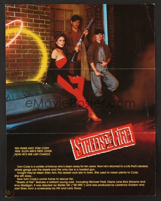 'Streets of fire'
#walterhill #movie (1984) #promo #stills #dianelane #michaelpare (1/3)
