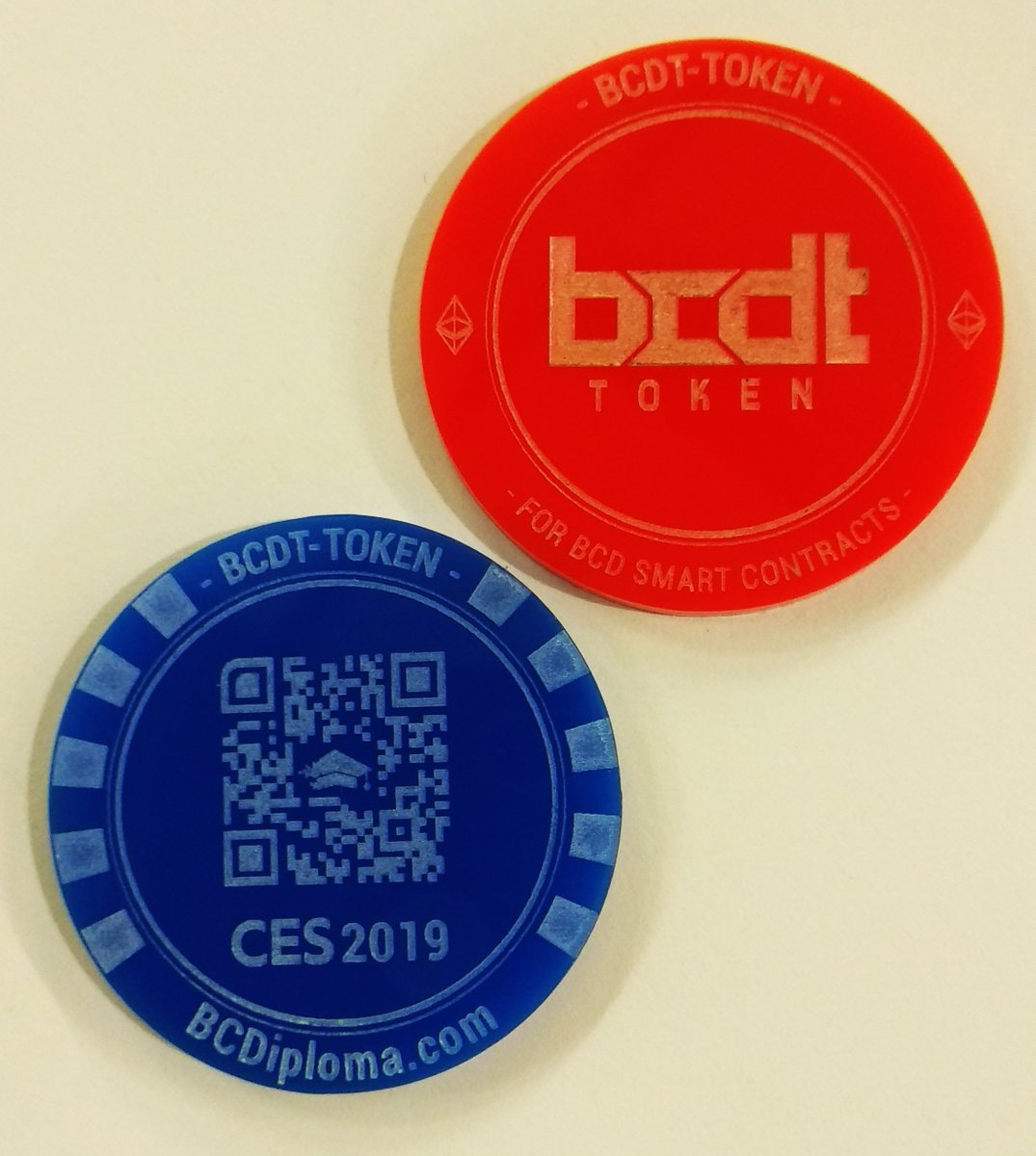 Look what we found! 👀

3 years ago, we made a bunch of physical $BCDT tokens for the Las Vegas #CES2019. 

✅ QR code is still working, try it 😉