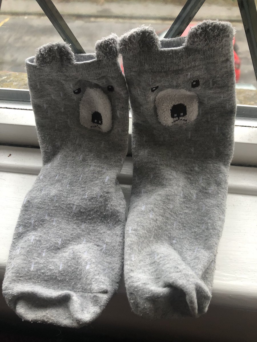Emma_Kate_SW's tweet photo. Sometimes good things do happen for three years I’ve been holding on to the left sock in hope the right sock would turned up when we unpacked boxes from the flat - this week I opened a box of Christmas decs to find him sat on top 🐻 https://t.co/dkICmEpZC4