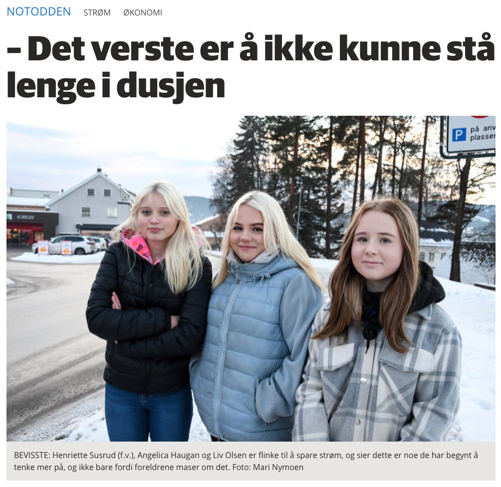 espenlg's tweet photo. @telemarksavisa med fokus på forskjeller i samfunnet. Gleder meg til fortsettelsen - "Slik gikk det med jentene som ikke kunne stå lenge i dusjen". https://t.co/3GGsn2aeTG