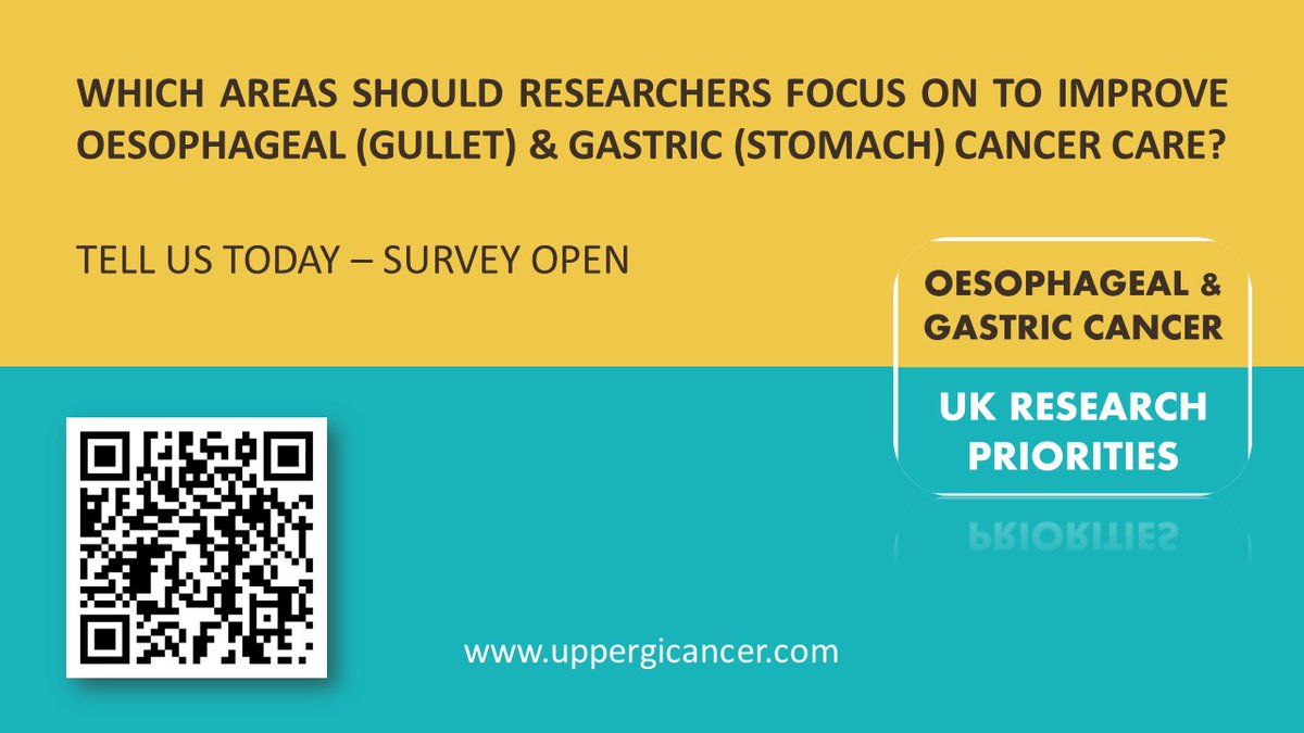 Research Priorities for Oesophageal/Gastric Cancer tweet media