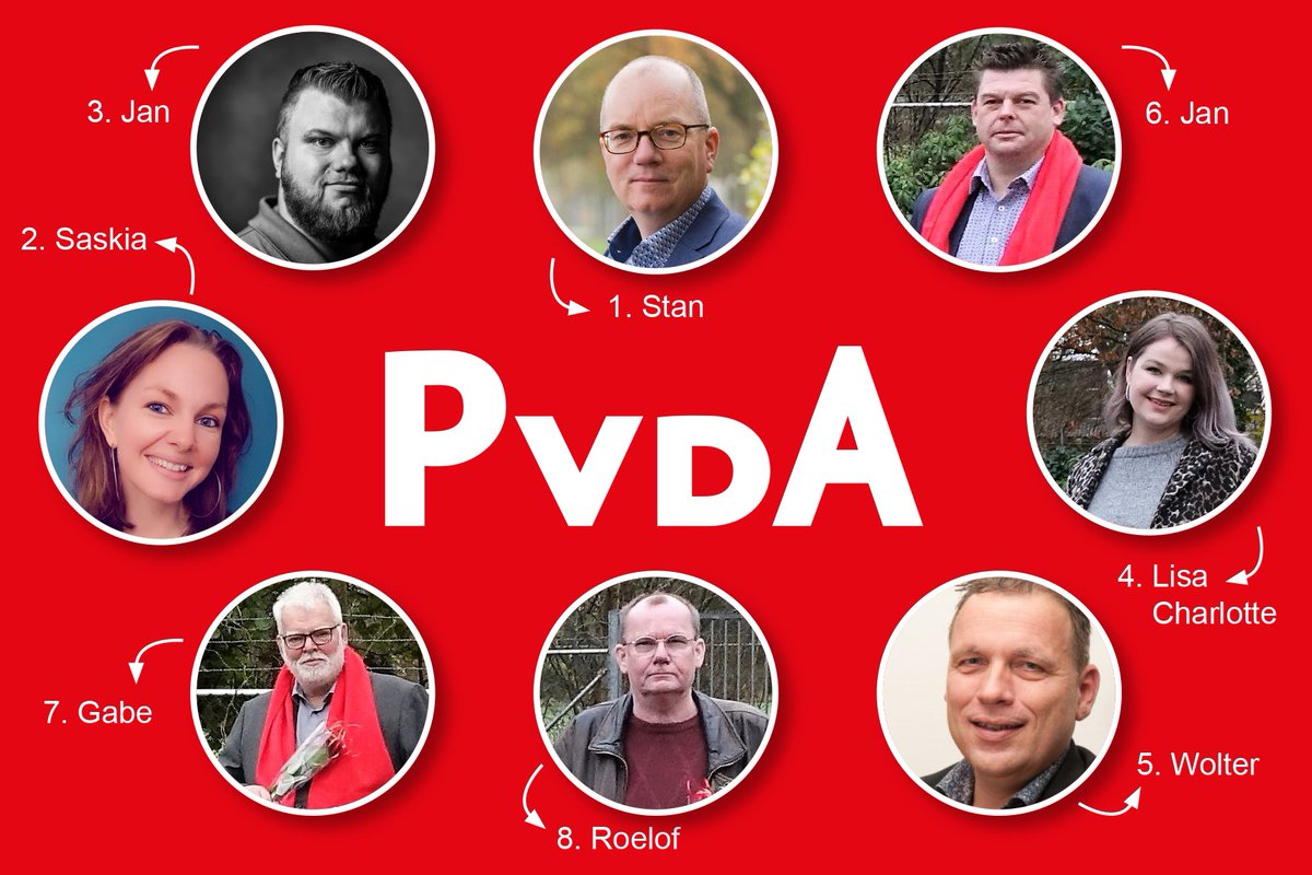 pvdahoogeveen's tweet photo. Met trots en enthousiasme presenteren wij de mensen die zch, onder aanvoering van lijsttrekker Stan van Eck, in willen zetten voor een #sterk en #sociaal Hoogeveen. Meer weten over wie ze zijn? 
https://t.co/LmSM3t5ga6
Omdat het altijd om mensen gaat!
#PvdA #Hoogeveen https://t.co/bWoqc8GaTQ