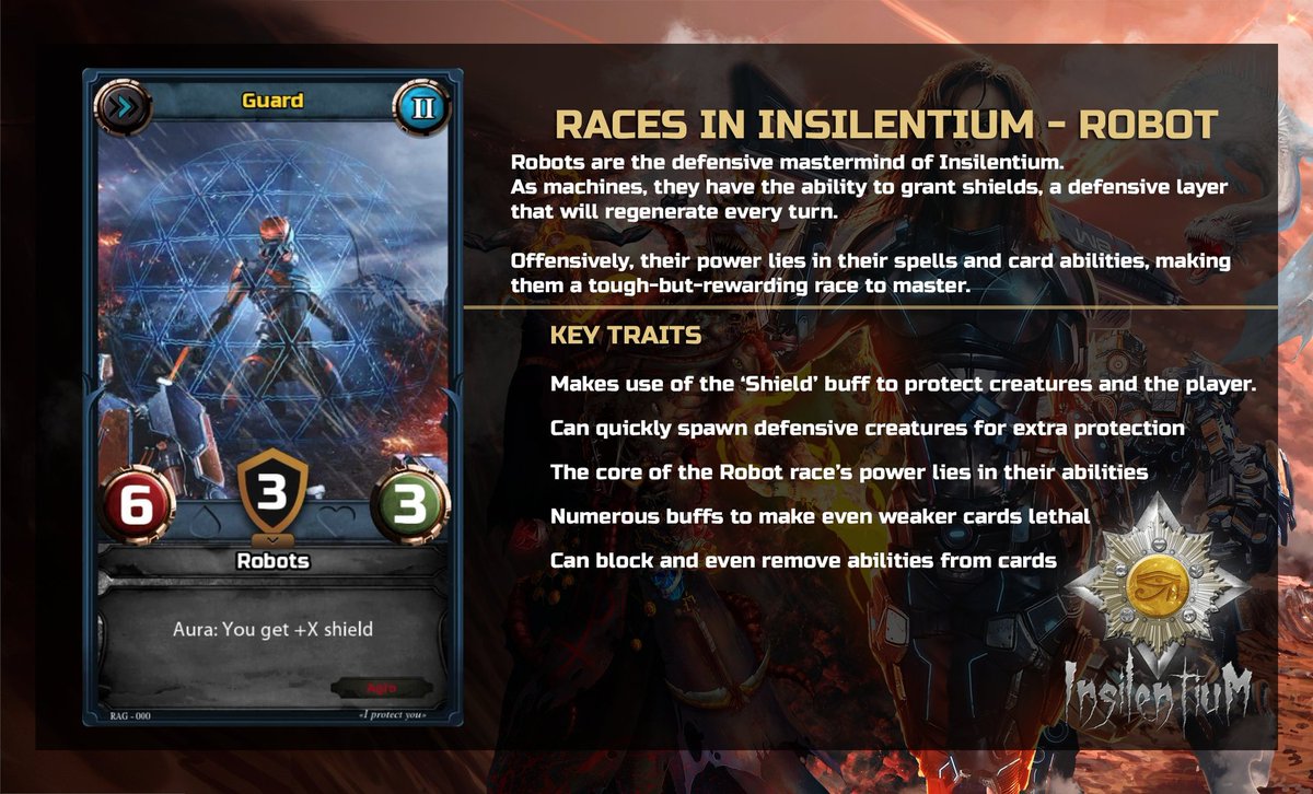 R-r-r-robots... cool!
Yes, Insilentium has a robotic race!
#insilentium #ccg #indiedev #mobilegame #Unity #cardgame #AndroidDev #Androidgames #unity3d #indiegame #GooglePlayカード #fantasy #Hearthstone #screenshotsunday