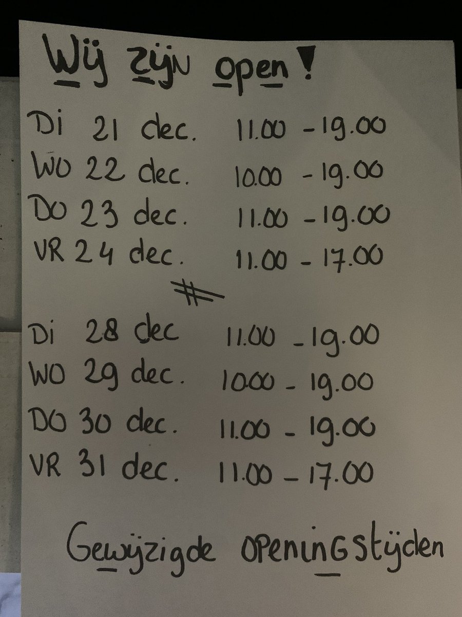Door de maatregelen is <a href="/bierhuyswoerden/">Cafe 't Bierhuys</a> gesloten , maar de winkel mag gelukkig nog open blijven! 
We hebben de openingstijden voor de feestdagen iets verruimd zodat iedereen veilig ,en gespreid over de dag, heerlijk bier voor Kerst en Oud en Nieuw kan uitzoeken ! 🍻🎁🎄