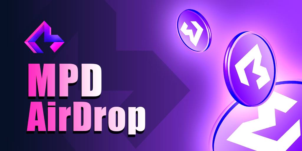 MPD AirDrop Campaign 🥳

✅60,000 MPD pool rewards:

👉50 $MPD for 1000 random people!

👉100 $MPD for top 100 referrals!

💎 Complete all tasks - t.me/MetaPad_bot