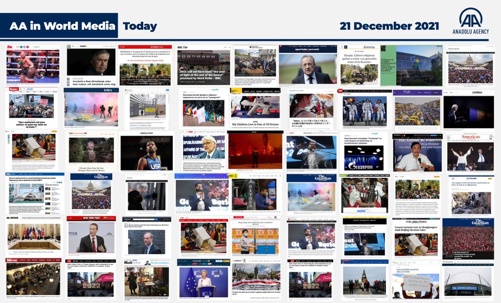 serdarkaragoz's tweet photo. 21th December, all the latest news related to World @anadoluagency https://t.co/h8f49UR3iF
