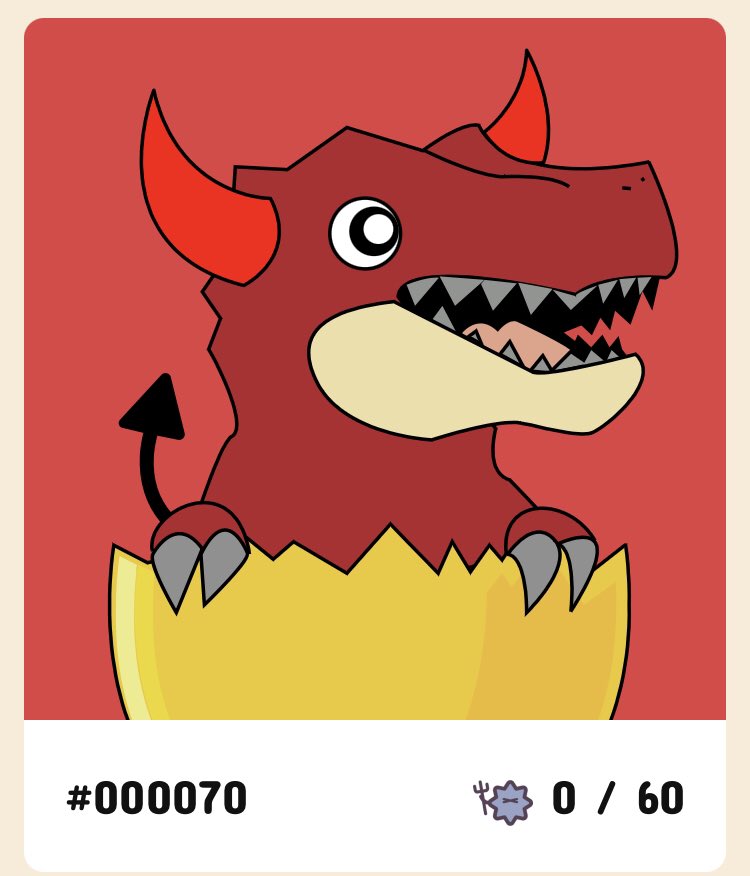 恐竜を飼い始めました
可愛い赤い子❤️
I got a cute red egg saurus!
#eggsaurus <a href="/EggSaurus_NFT/">Egg Saurus | NFT Giveaway | Fully on chain</a>