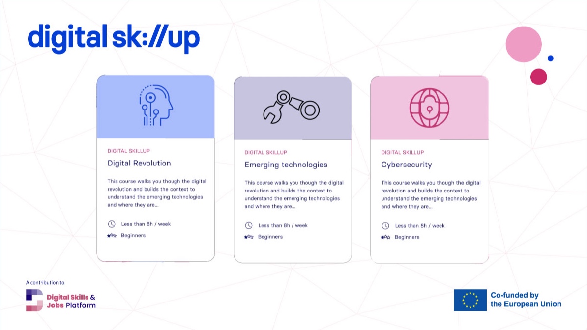 Digital Skills EU (@digitalskillseu) on Twitter photo Got some time on your hands during the holiday break? Why not use it to learn more about #emergingtechnologies? ๐ฉ๐ฝโ๐ป๐ฆพ
Discover more about the digital revolution - explore #IoT, #robotics, #AR, #VR & #cybersecurity with Digital SkillUp.
Start learning: digitalskillup.eu/digital-skilluโฆ Got some time on your hands during the holiday break? Why not use it to learn more about #emergingtechnologies? ๐ฉ๐ฝโ๐ป๐ฆพ
Discover more about the digital revolution - explore #IoT, #robotics, #AR, #VR & #cybersecurity with Digital SkillUp.
Start learning: digitalskillup.eu/digital-skilluโฆ