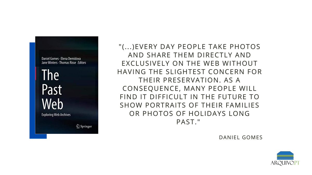 Pre-print of the book "The Past Web: Exploring Web Archives" is now available for download (Green Open Access)!
arquivo.pt/book