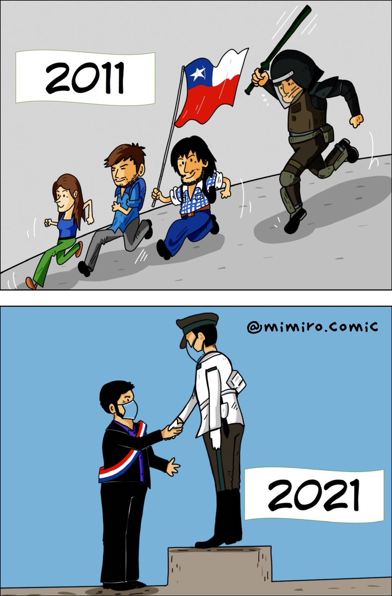 Mimiro_comic's tweet photo. Y así pasaron diez años!
.
.
.
#BoricPresidentedeChile #BoricPresidentedeChile2022 #Elecciones2021CL https://t.co/T28GKeEyvD