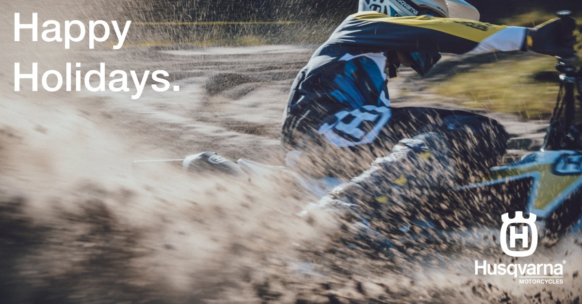 Happy Holidays from Husqvarna Motorcycles and your friends at Munn Racing Husqvarna!