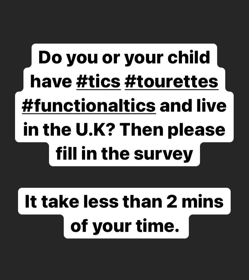 PinnacleAppsLtd's tweet photo. Do you or your child have #tics #tourettes #functionaltics and live in the U.K? Then pls fill in the survey https://t.co/wvptcqlua0
It take less than 2 mins of your time. So far we have 494 responses for the survey, we need more, we need data to highlight how bad things are https://t.co/RVUsL5p5Et