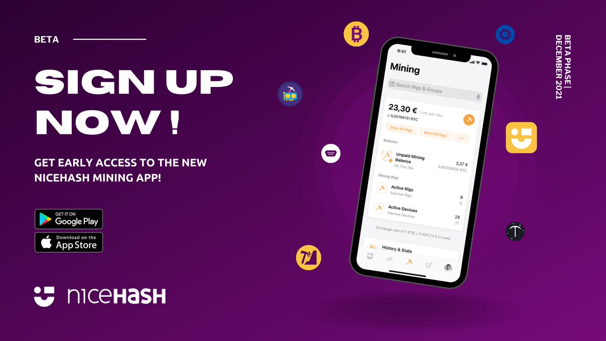 We have been secretly working on a complete revamp of our mobile app 👀

Sign up here to get early access! 

forms.gle/9v3NrU8JYJ1S4a…

#CryptoMining  #Mining #MobileApp