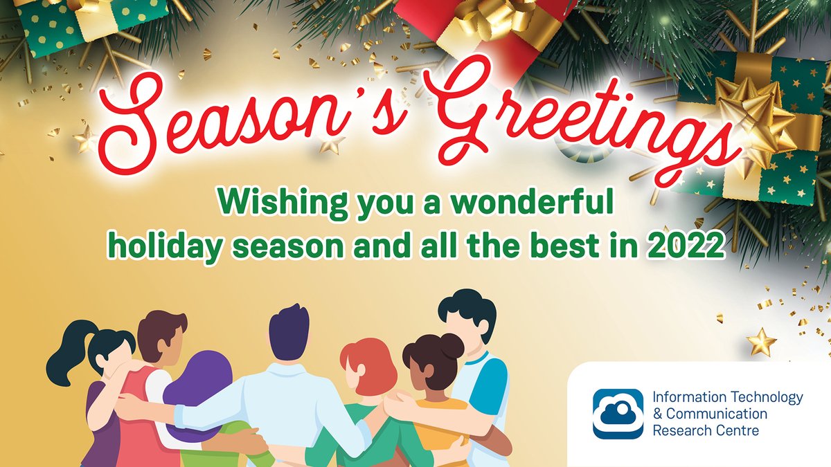 Happy Holidays from ITCRC and the entire Research &amp; Innovation department!