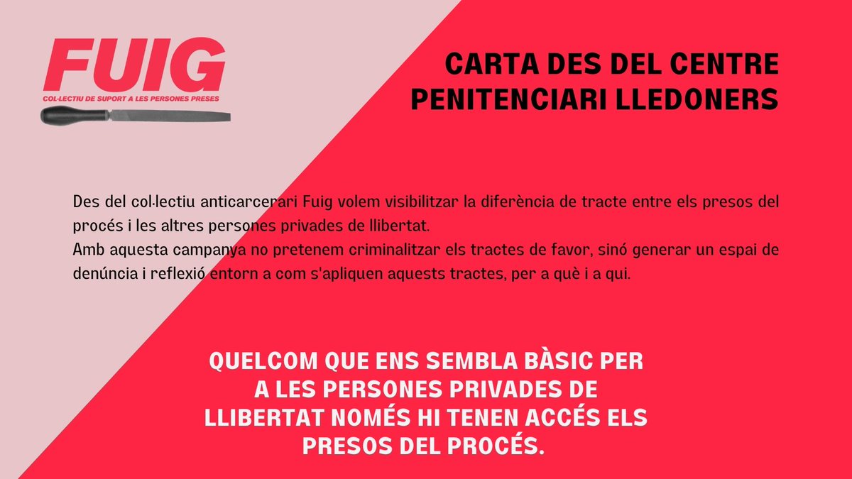 Col·lectiu Anticarcerari Fuig #Presxsalcarrer tweet media