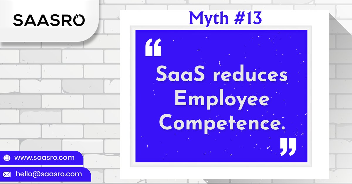 saasro_tech's tweet image. Decision-makers often get confused about #SaaS_solutions. They think it can reduce employee competence &amp;amp; productivity. Instead, the agility of #SaaS helps improve employee productivity and competence. 
Visit us at hello@saasro.com for a technological journey into saas!