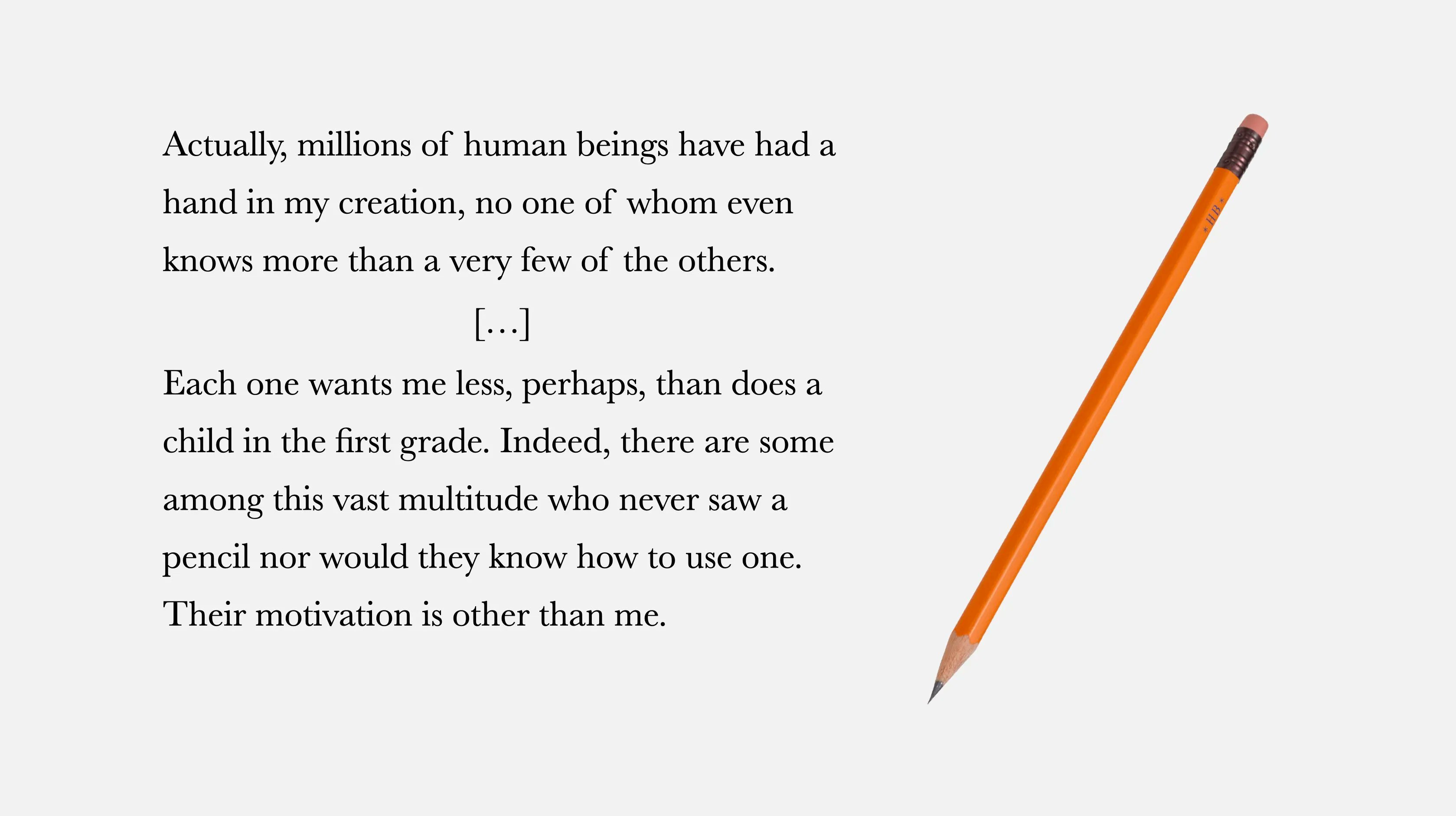 Essay on pencil deals