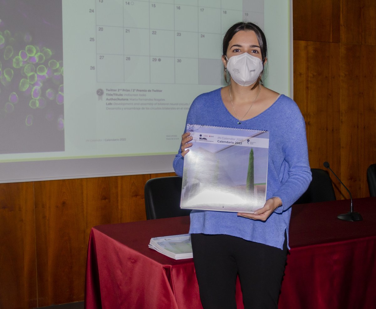 More congratulations also to the authors of the images selected from #SciencePhoto_IN to be part of the <a href="/NeuroAlc/">Instituto de Neurociencias UMH-CSIC</a> Calendar 2022, hot off the press, who have received their own copy!! 5/8
