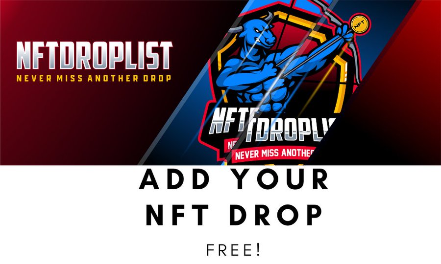 Add Your #NFTdrop today for FREE

Add your project to upcoming drops and get seen for FREE, Full listing options from just 0.05 ETH.

✅Fill in this form  forms.gle/pmsEKxtcmD1f5S…
✅ RT This pinned tweet
✅DM us if you need extra promotions or info

Thanks for choosing us!