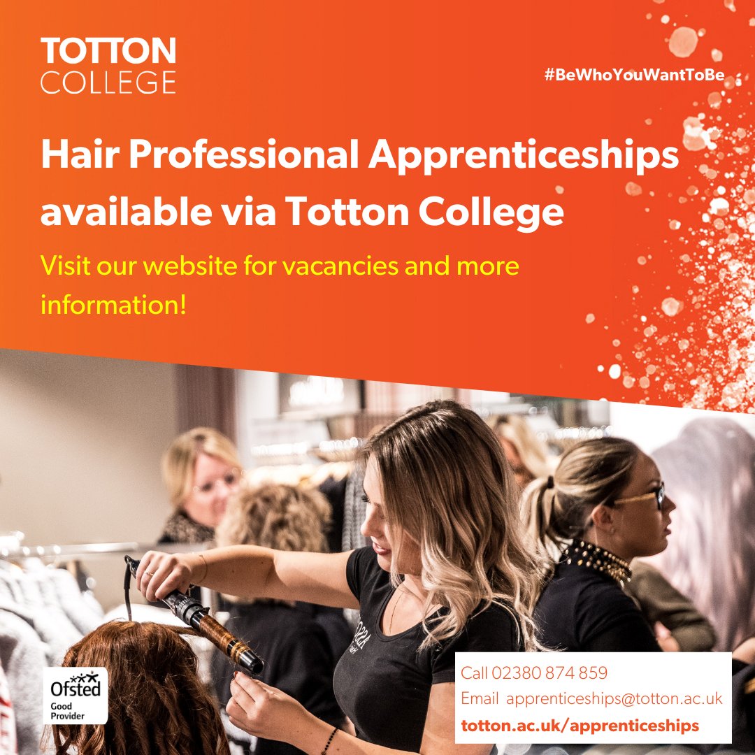Looking to start the new year with a new career? We have a number of hair professional vacancies waiting to be filled! Gain key experience, learn new skills and earn money at the same time! To apply for one of our hair professional apprenticeships visit ow.ly/rnnw50HghPI