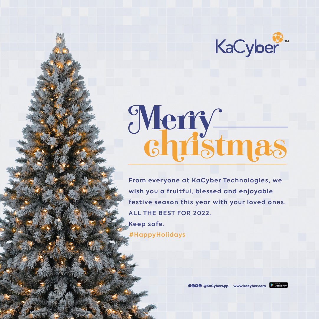 Thank you for your continued support, loyalty &amp; trust in us. #KaCyber team wishes you a fruitful, blessed and enjoyable season with your loved ones!

#MerryChristmas #HappyNewYear #logistics #happynewyear2022 #merrychristmas2021 #HappyHolidays #2022trendS
#simbulanekacyber