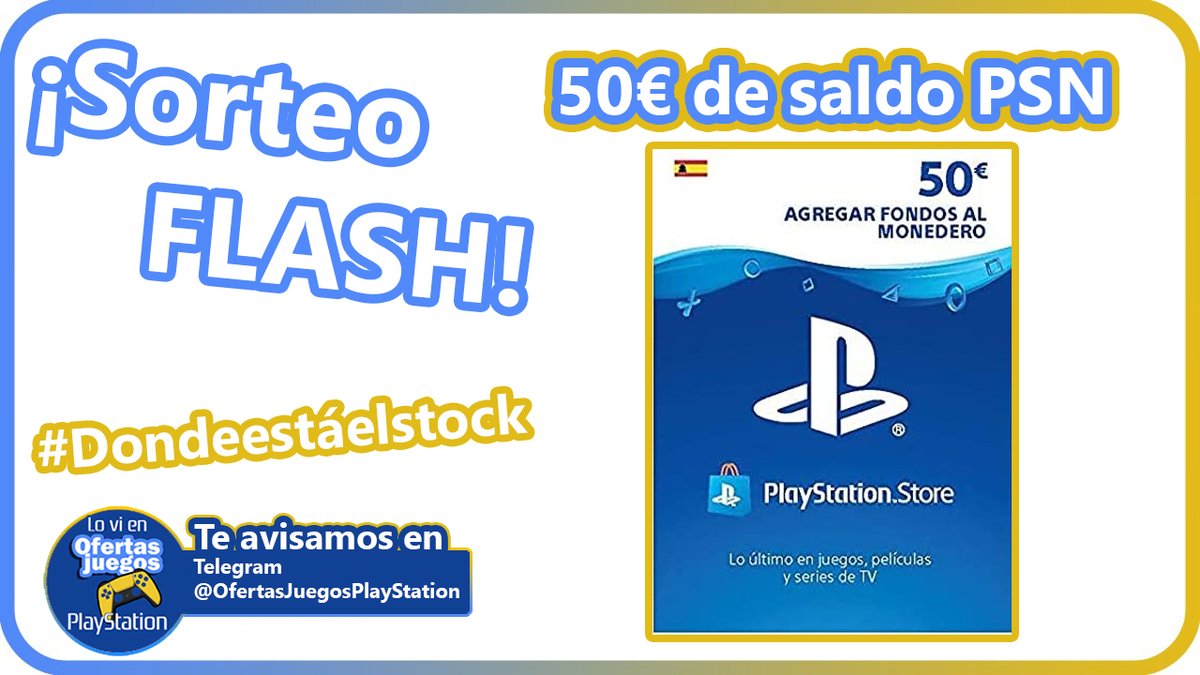 SORTEO FLASH #Dondeestáelstock

¡Si tú también has escuchado ese rumor de que "va a haber mucho stock esta semana" PARTICIPA!

🔹RT
🔹Twittea con #Dondeestáelstock
🔹Síguenos en Telegram para enterarte
t.me/OfertasJuegosP…