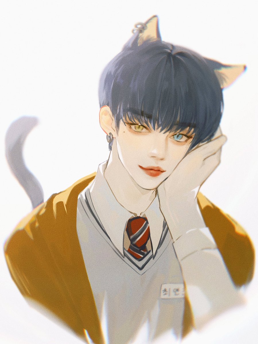 Zombie9956's tweet photo. #YEONJUN #fanart 
“색이 다른 눈동자의 저 고양이”
好喜欢魔法岛 https://t.co/f5RcL7qvdW