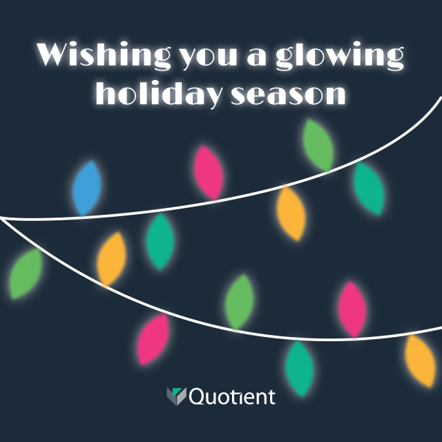CinciBee's tweet photo. Quotient Holiday Post: Wishing You a Glowing Holiday Season https://t.co/Jo9141YPId