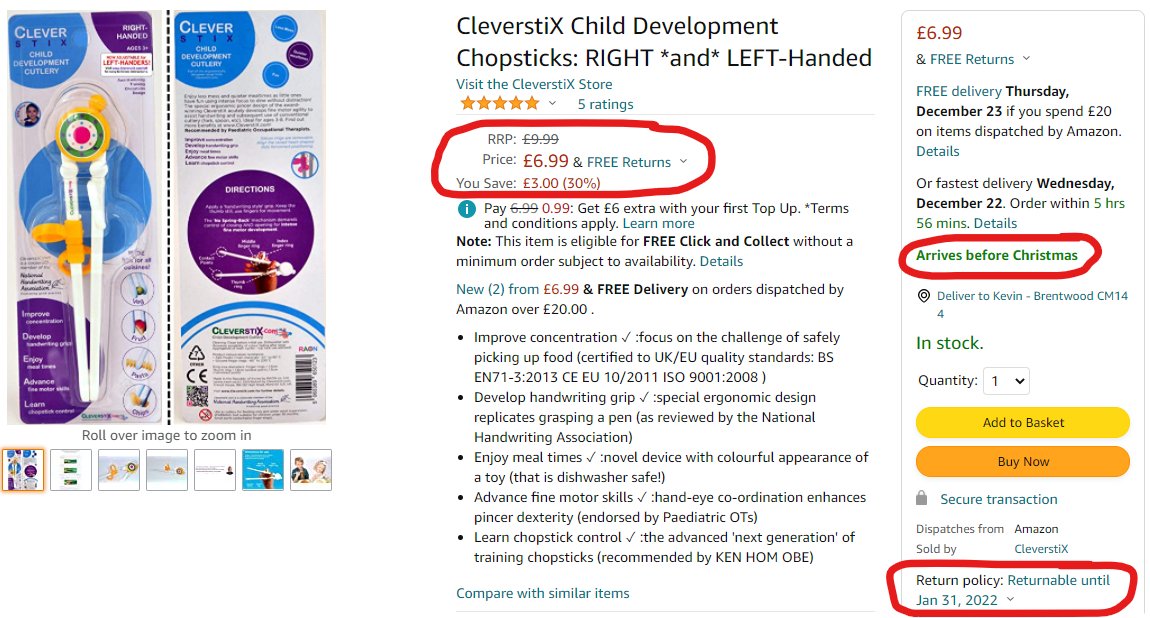 CleverstiX's tweet photo. Doing our bit to #SaveChristmas 🎅with educational fun #CleverstiX #stockingfillers, but you need to hurry!
~ #Amazon #Xmas delivery still available?✔
~ Reduced *BEFORE* #Christmas?✔
~ Returns policy until 31 Jan?✔

Click👇:
👉https://t.co/JixEOxq0Dr👈

#chopsticks #cleverfork https://t.co/9QroAgFVlH