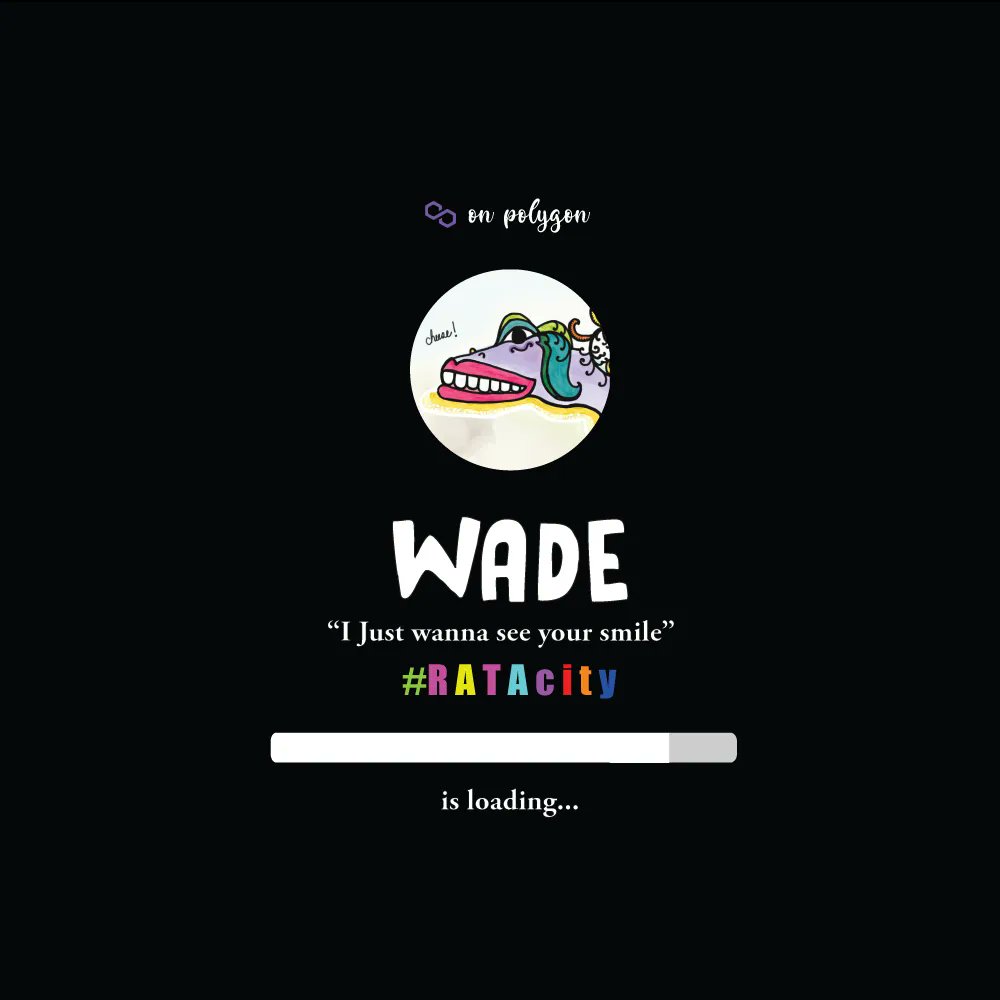 Rata34472577's tweet photo. WADE #RATACityProject "I just wanna see your smile" is LOADING...On polygon...
๐๐๐๐๐ฟ๐
My lovely project
๐ฅ๐ฅ...No Gas...๐ฅ๐ฅ
#RATAcity #nft #nfts #nftart #nftcollector #nftcollectibles #nftcommunity #polygon #opensea #cryptoart #cryptocollectibles https://t.co/mXwIo8tgPA