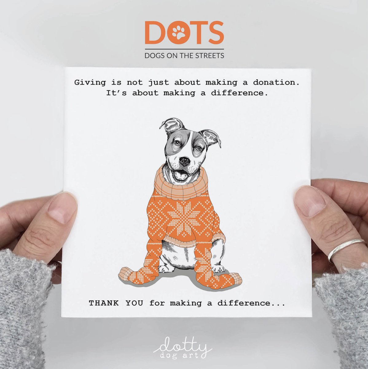 ArtDotty's tweet photo. Through the sales of the DOTS Christmas Cards this year you have raised a massive £1,745.00 for Dogs on the Streets.⠀⠀⠀⠀⠀⠀⠀
Your generosity and kindness will make a huge difference 🧡 Thank you, thank you, thank you xxxx
⠀⠀⠀⠀⠀⠀⠀⠀⠀
#togetherwecanmakeadifference https://t.co/XcvMP16pSr