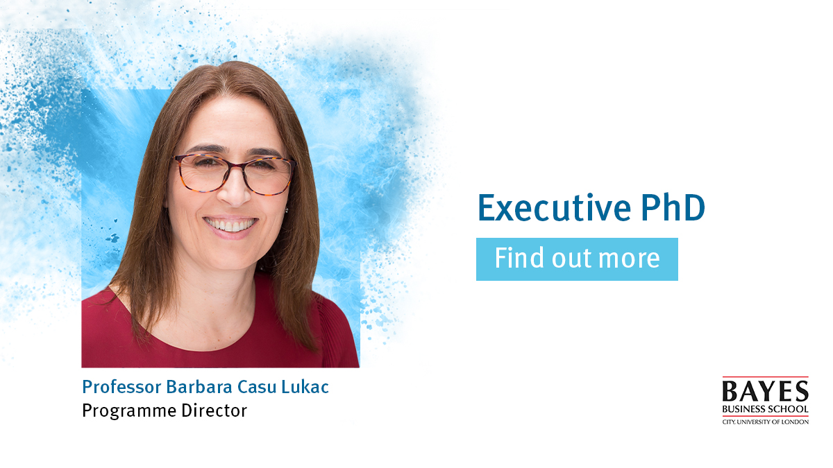 BayesBSchool's tweet photo. We're delighted to share that Professor @BCasuLukac, Director @CBR_Bayes & Programme Director of our Executive PhD programme, was awarded Best Paper prize by @finmgmtassoc. Congratulations! https://t.co/aqDB1UBlFk #PhD #ExecutivePhD #Banking #Finance https://t.co/GxUqNSp538