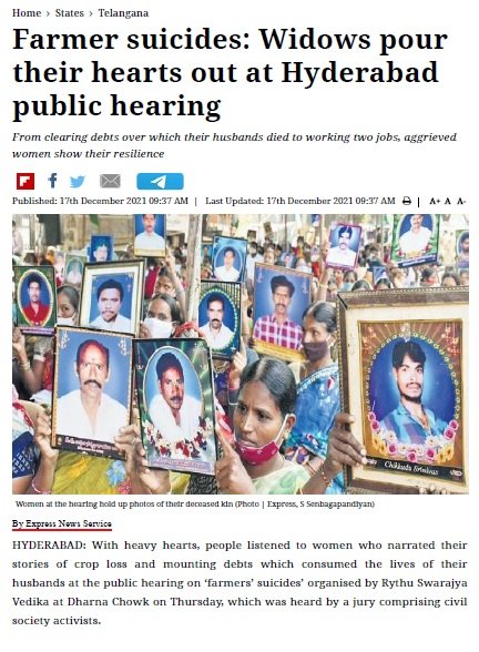 kisanektamorcha's tweet photo. @TelanganaCMO wanted to compensate kin of martyrs of historic Kisan Andolan &amp; We welcome it. We also request him to address pending justice issues of #TelanganaFarmerSuicides. Please implement GOs 173 &amp; 194 and ensure that women farmers in such families can continue their lives. https://t.co/RlnTRBku3Z