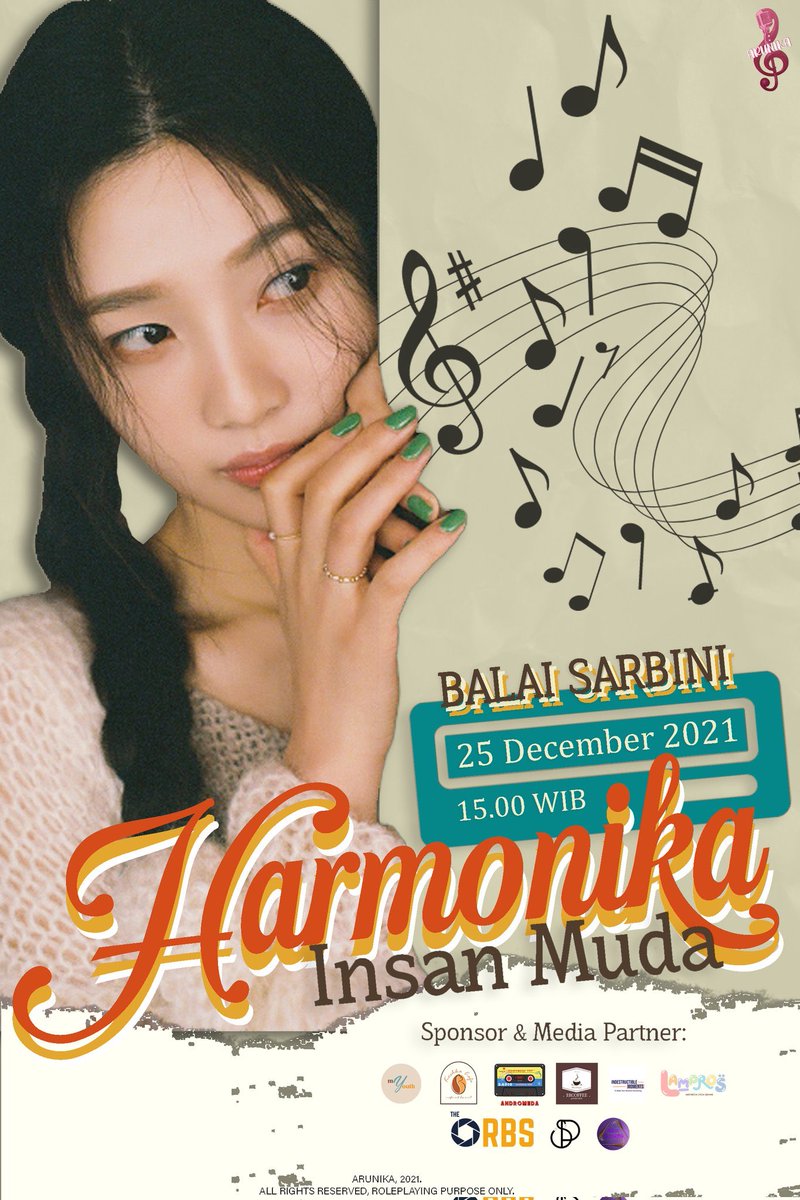 ㅤㅤ 

ㅤㅤ𝗔𝗡𝗗𝗥𝗢𝗠𝗘𝗗𝗔:
ㅤㅤ𝐑𝐔𝐀𝐍𝐆 𝐎𝐁𝐑𝐎𝐋𝐀𝐍 𝐀𝐍𝐃𝐑𝐎

ㅤㅤARUNIKA:
ㅤㅤDebut Showcase
ㅤ   #HarmonikaInsanMuda

ㅤㅤ📻 97.25 Andromeda FM
ㅤㅤ⏰ 19.00 PM
ㅤㅤ🎙️ Hasna &amp; Benita

ㅤㅤ