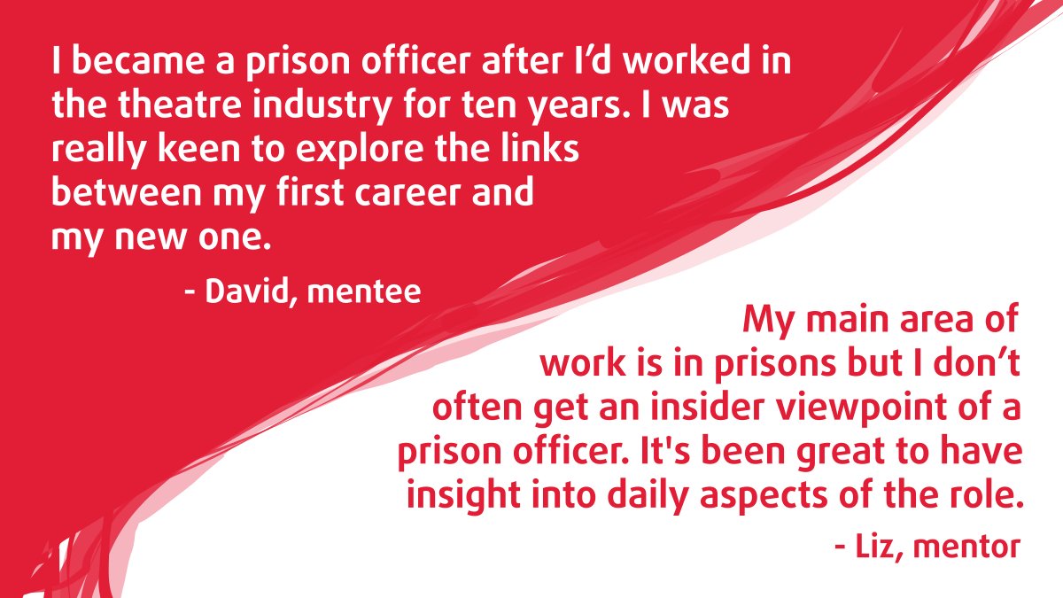 ArtsCJS's tweet photo. Why is mentoring so important in arts in criminal justice?

We asked David, a prison officer with a background in theatre, and his mentor Liz, an actor/groupworker at @GeeseTheatre, to tell us about the difference their mentoring partnership made.

🔴 https://t.co/kUUSLr1NGp 🔴 https://t.co/MzBytIuIQg