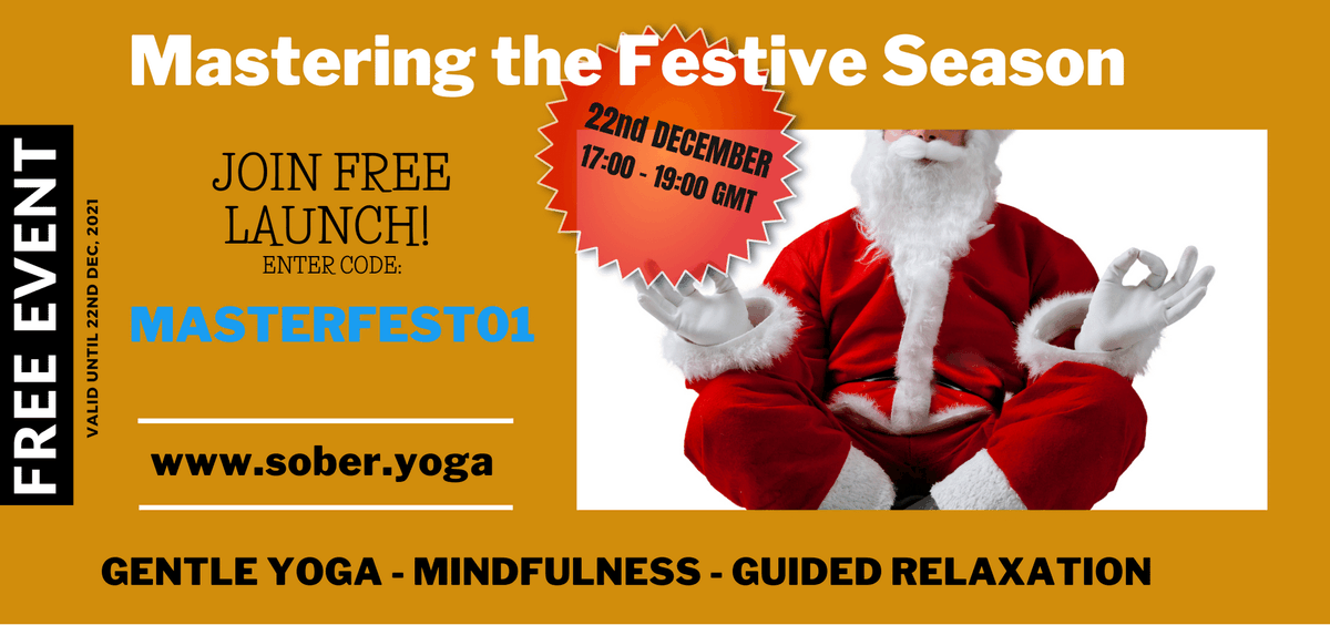 QueeringY's tweet photo. Join Sober Yoga's FREE Launch Event Online 
Tomorrow!
✨Mastering the Festive Season✨
Coupon code: MASTERFEST01

Would love you to come join! https://t.co/85TyPws0uI