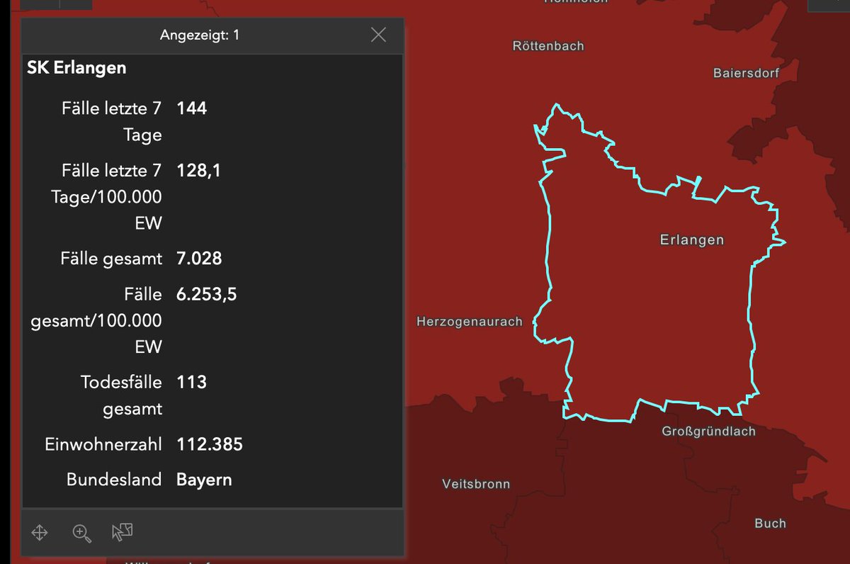 maier_ak's tweet photo. Today only a slight reduction in case numbers in #Erlangen to 128,1. Everyone, please stay safe and let's get these numbers down!
#VaccincesWork #BoosterNow #OmicronSucks https://t.co/bUI0Af9LBv