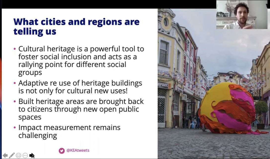 KEAtweets's tweet photo. Our colleague @Arthur_LeGall was interviewed this morning by Ekaterina Travkina (@OECD ) focusing on methodological approaches to cultural-oriented development and learning from our international experience. https://t.co/Mz1Zhnzado