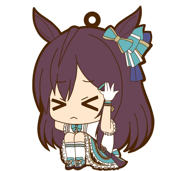 ラバーストラップ風のメジロドーベル#ウマ娘#ウマ娘絵描きさんと繋がりたい 