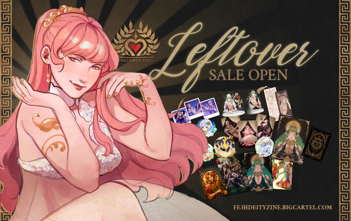 ✨🍎 The time has come!
Leftover sales for Garden of Eden have officially begun. Be quick, our stocks are very limited! Digital PDFs are also available.

🎁 fe3hdeityzine.bigcartel.com

Shop will close once everything has been sold out!